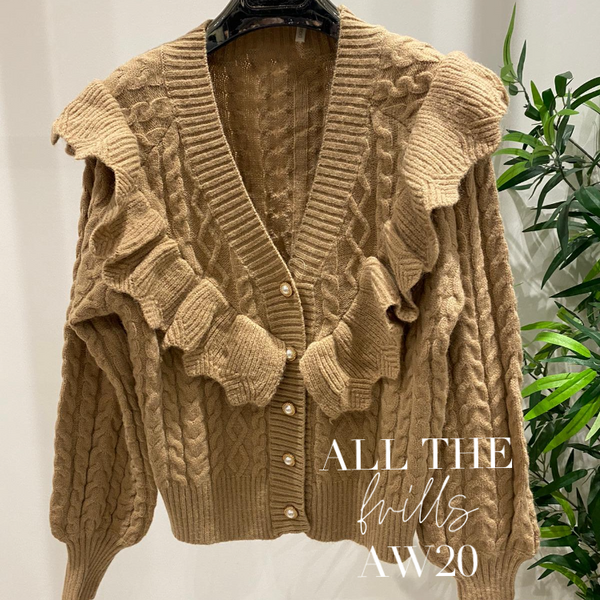 Frill knit cardi – Bella Sorella Frill knit cardi – Bella Sorella