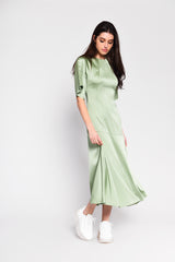 Sage Satin dress