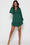 Frill hem mini dress