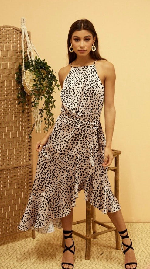 Cheetah Frill dress