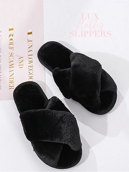 Lux Faux Fur slippers