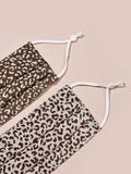 Leopard face masks 2 pck