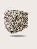 Leopard print face mask