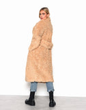 Toffee longline teddy coat