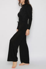 Black soft knit Co Ord